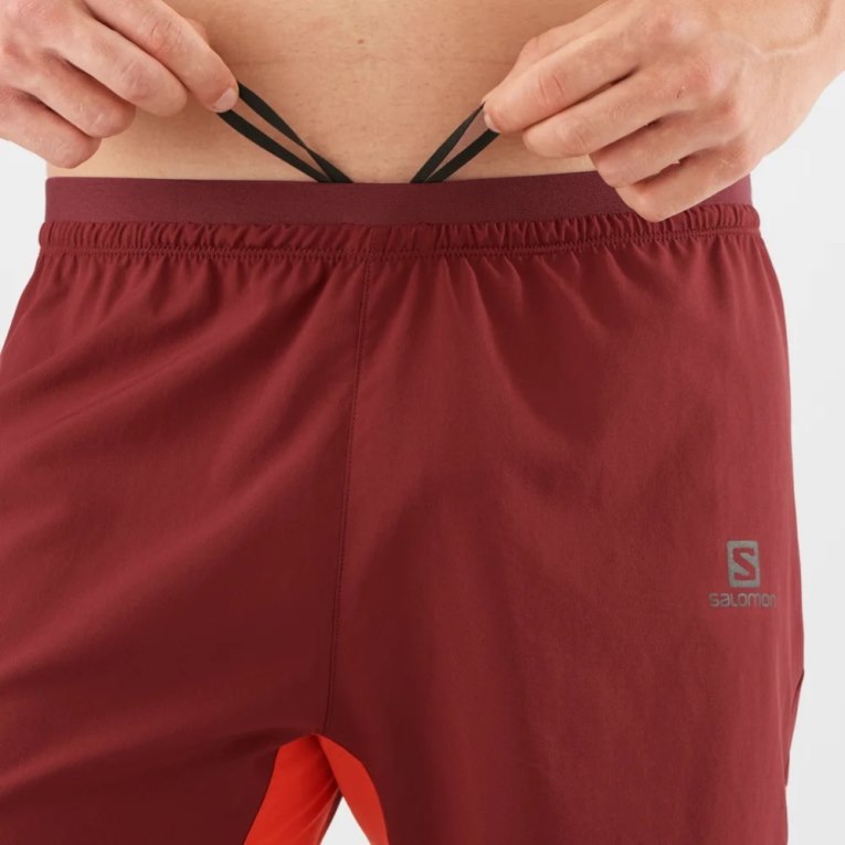 Red Salomon Cross 7'' No Liner Men's Shorts | PH 09273F